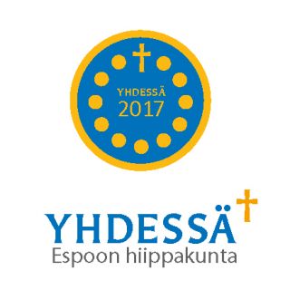 Yhdessä-palkinnon pyöreä logo