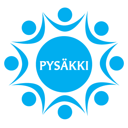 Hengellisen elämän päivät, Pysäkkipäivien logo, siniinen tähtikuvia, keskellä sana Pysäkki